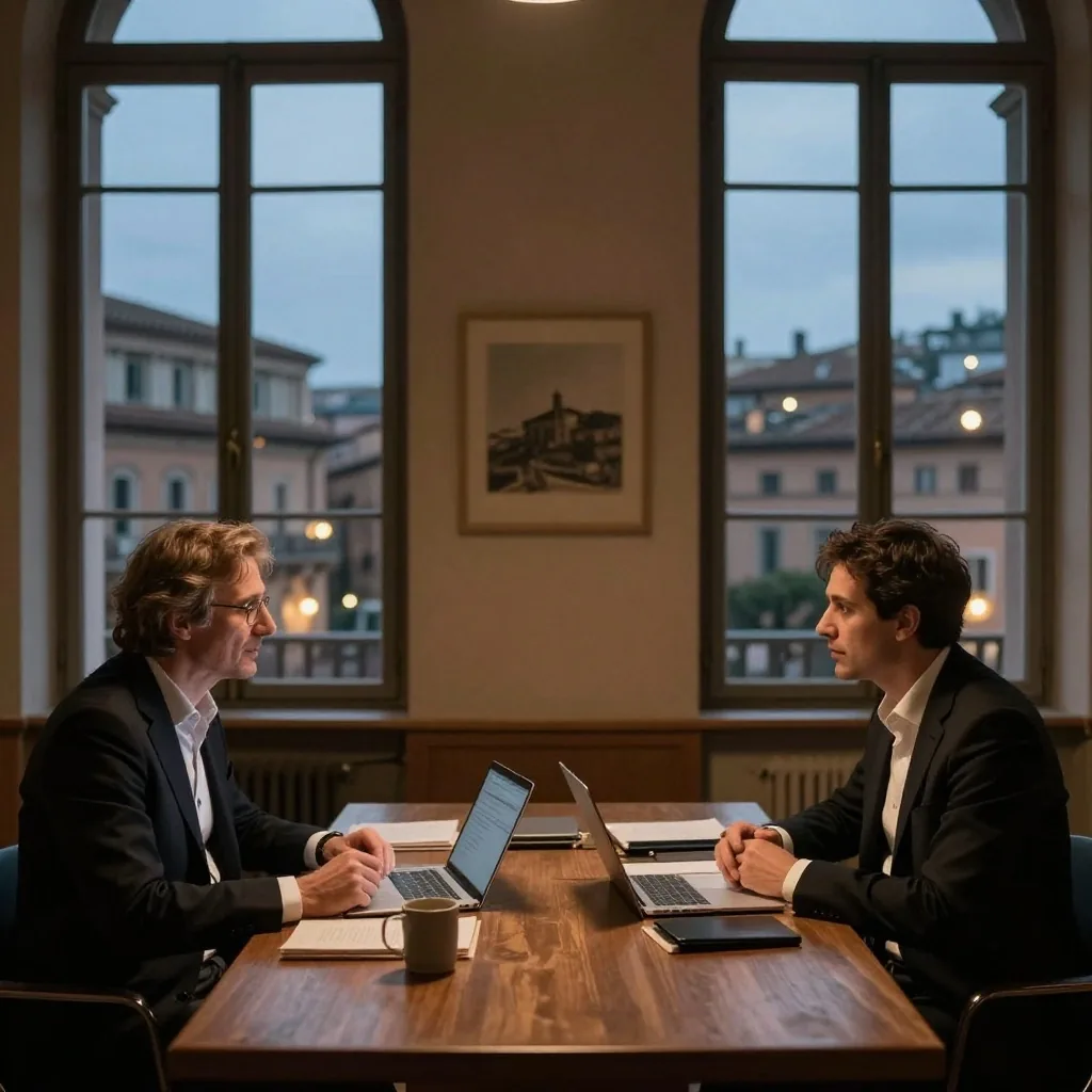 La redazione di Zenvira Notizie Italia al lavoro a Roma