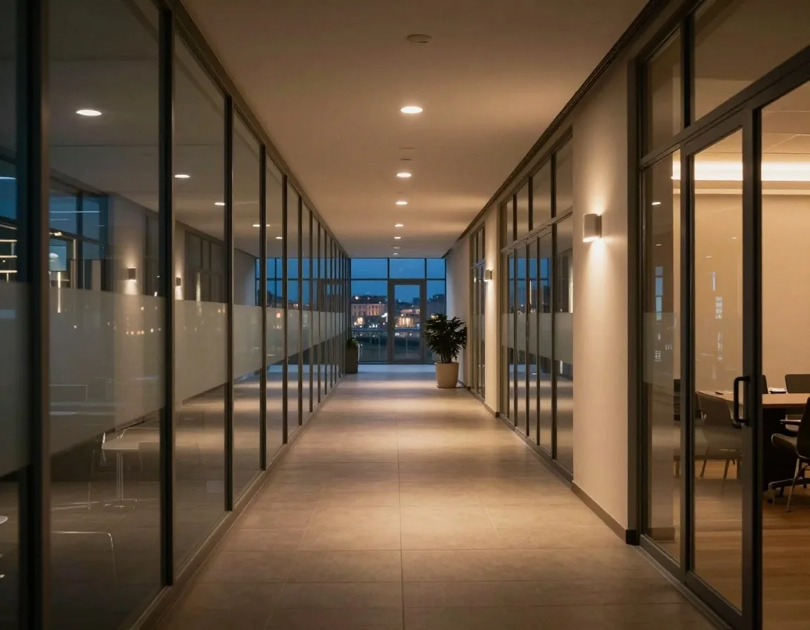 Redazione al lavoro di notte