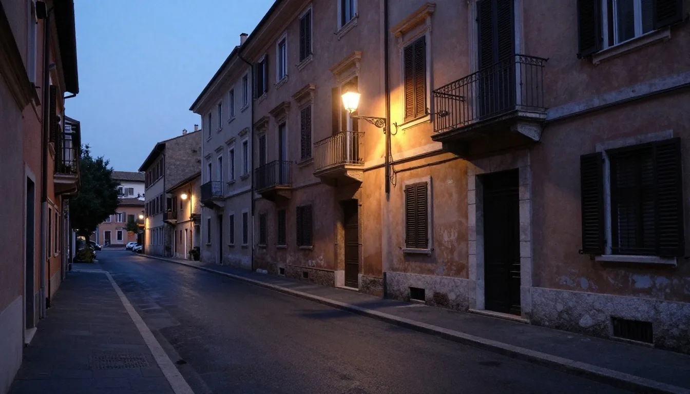 Rilievi delle forze dell'ordine in strada a Roma