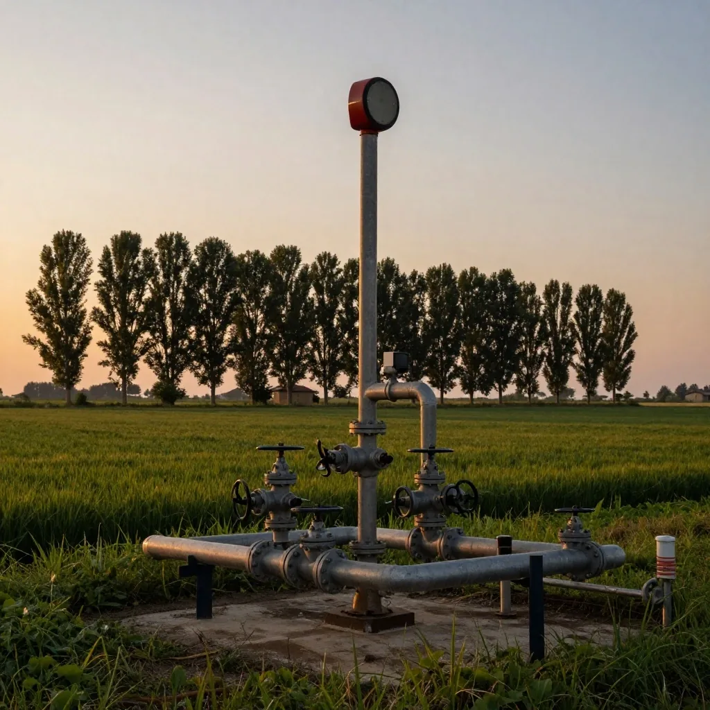 Impianto energetico italiano al tramonto